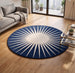 Modern Round Area Rug – Hand-Tufted with 100% New Zealand Wool