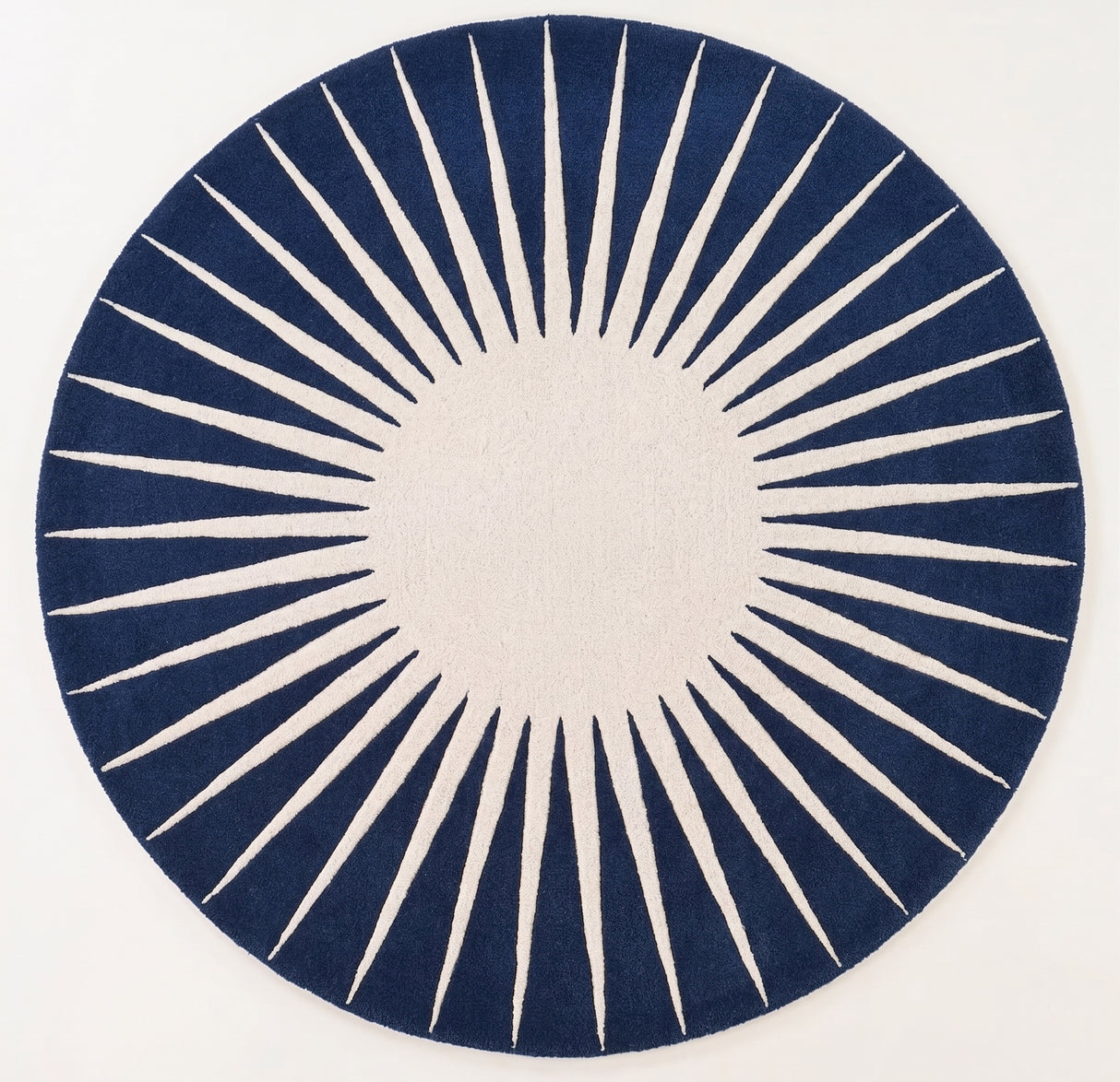 Modern Round Area Rug – Hand-Tufted with 100% New Zealand Wool