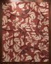 Hand Tufted Wool Rug, Floral Butterfly Botanical Pattern