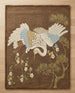 Hand-Tufted 100% Wool Rug, Crane Bird Floral Pattern