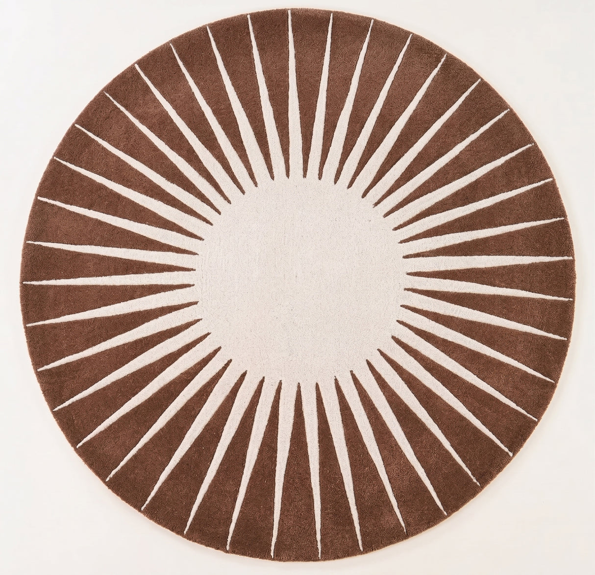 Modern Round Area Rug – Hand-Tufted with 100% New Zealand Wool