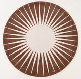 Modern Round Area Rug – Hand-Tufted with 100% New Zealand Wool