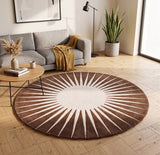 Modern Round Area Rug – Hand-Tufted with 100% New Zealand Wool