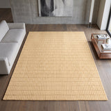 Hand-Tufted 100% Wool Rug – Unique Modern Geometric Grid Pattern