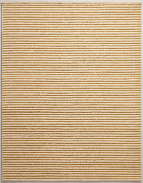 Modern Hand Tufted Wool Rug, Thin Striped Pattern, Soft Wool Carpet
