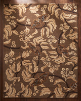 Hand Tufted Wool Rug, Floral Butterfly Botanical Pattern