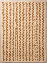 Hand-Tufted Wool Area Rug, Botanical Vine Pattern, Soft Thick Wool Carpet