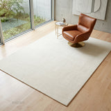 Solid Hand Tufted Wool Area Rug, Soft Plush Carpet