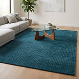 Hand-Tufted 100% Wool Rug – Unique Modern Geometric Grid Pattern