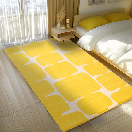 Modern Wool Rug – Hand-Tufted, Soft & Thick | Abstract Geometric Design