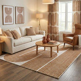 Gold, Ink & Olive Modern Hand-Tufted Wool Area Rug