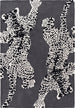 Climbing Jaguar Modern Handmade Wool Area Rug
