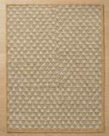 Hand Tufted Wool Area Rug Floral Dot Pattern