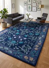 Hand-Tufted Adeline Wool Rug with Traditional Floral Tulip Design
