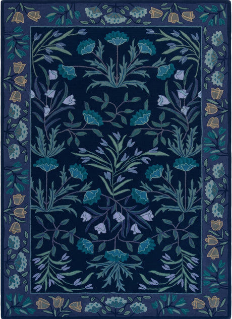 Hand-Tufted Adeline Wool Rug with Traditional Floral Tulip Design