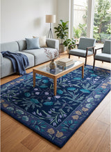 Hand-Tufted Adeline Wool Rug with Traditional Floral Tulip Design