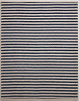 Modern Hand Tufted Wool Rug, Thin Striped Pattern, Soft Wool Carpet