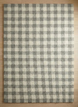 Handmade Checkered Area Rug, 100% New Zealand Wool