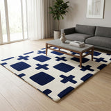 Modern Collection Hand-Tufted Wool Rug, Soft Plush Handmade Carpet