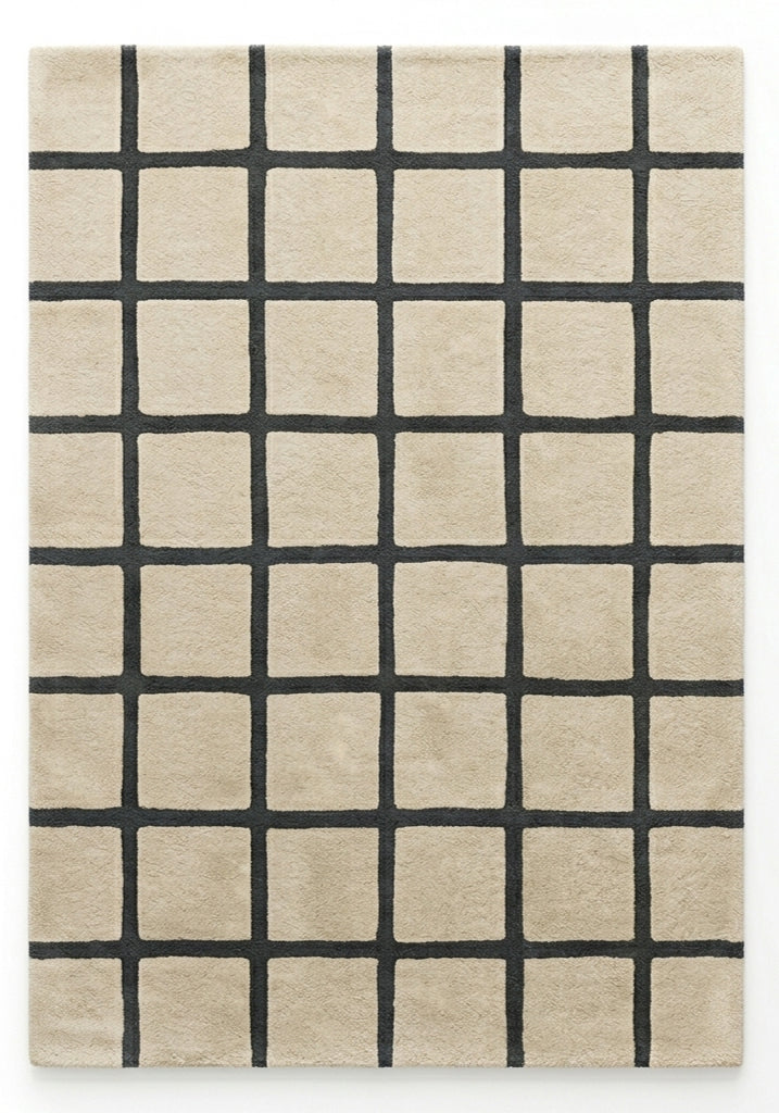 Modern Collection Hand-Tufted Wool Rug, Soft Plush Handmade Carpet