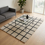 Modern Collection Hand-Tufted Wool Rug, Soft Plush Handmade Carpet