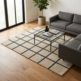 Modern Collection Hand-Tufted Wool Rug, Soft Plush Handmade Carpet