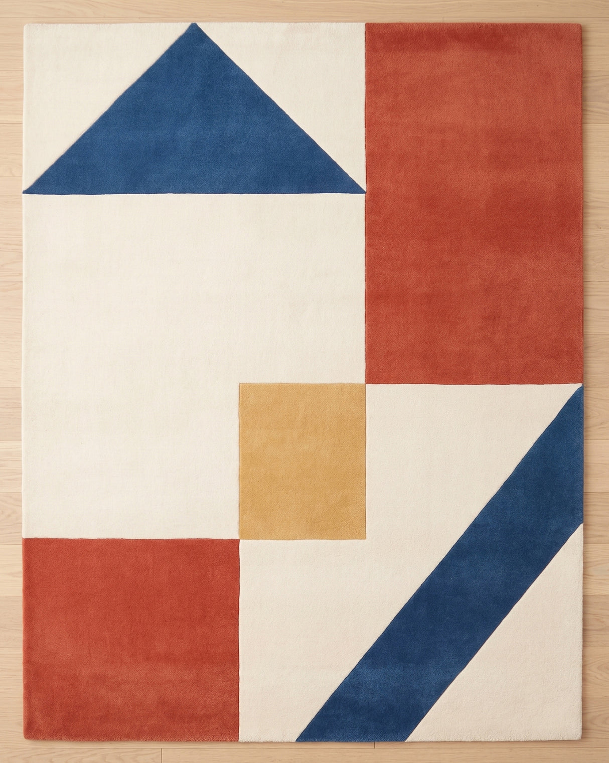 Modern Collection Hand-Tufted Wool Rug, Soft Plush Handmade Carpet
