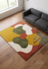 Modern Collection Hand-Tufted Wool Rug, Soft Plush Handmade Carpet