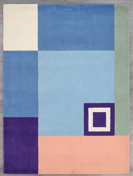 Modern Collection Hand-Tufted Wool Rug, Soft Plush Handmade Carpet