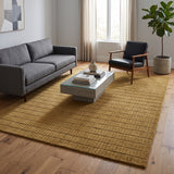 Hand-Tufted 100% Wool Rug – Unique Modern Geometric Grid Pattern