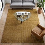 Hand-Tufted 100% Wool Rug – Unique Modern Geometric Grid Pattern