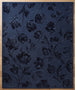 Hand Tufted Floral Wool Area Rug, Raised Botanical Carved Design