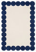 Hand-Tufted Scalloped Wool Area Rug | Modern Irregular Shape with Soft Plush Pile