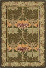 Handmade W Morris Traditional Oriental 100% Wool Area Rug