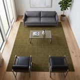 Hand-Tufted 100% Wool Rug – Unique Modern Geometric Grid Pattern