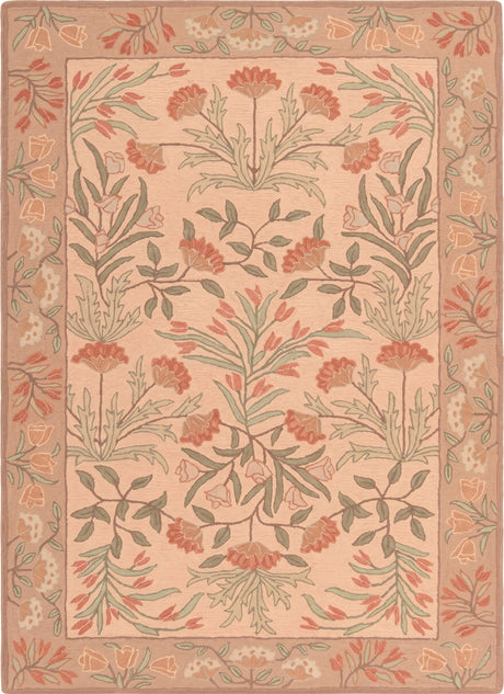 Hand-Tufted Adeline Wool Rug with Traditional Floral Tulip Design