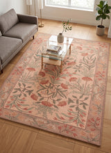 Hand-Tufted Adeline Wool Rug with Traditional Floral Tulip Design