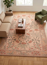 Hand-Tufted Adeline Wool Rug with Traditional Floral Tulip Design