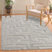 Geometric Wool Rug – Hand-Tufted, Modern Maze Design, Soft & Durable