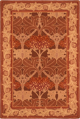 Handmade W Morris Traditional Oriental 100% Wool Area Rug