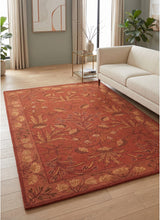 Hand-Tufted Adeline Wool Rug with Traditional Floral Tulip Design
