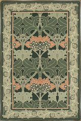 Handmade W Morris Traditional Oriental 100% Wool Area Rug