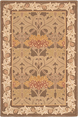 Handmade W Morris Traditional Oriental 100% Wool Area Rug