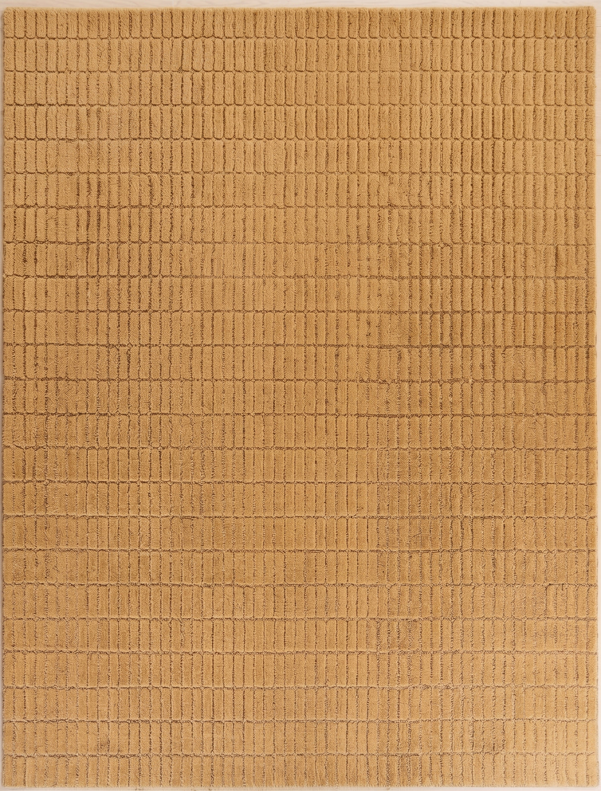 Hand-Tufted 100% Wool Rug – Unique Modern Geometric Grid Pattern