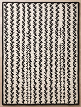Hand-Tufted Wool Area Rug, Botanical Vine Pattern, Soft Thick Wool Carpet